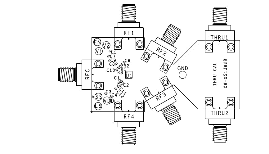 Analog Devices Inc. ADRF5042-EVALZ Evaluation Board